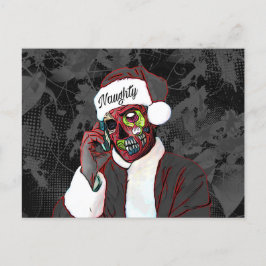 Tarjeta de Navidad de Zombie Travieso