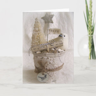Tarjeta de Navidad - Decoración Navideña Vintage S