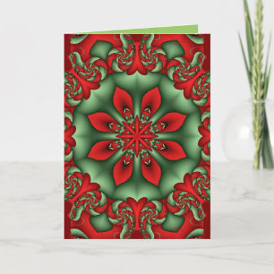 Tarjeta de Navidad decorativa del caleidoscopio
