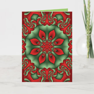 Tarjeta de Navidad decorativa del caleidoscopio
