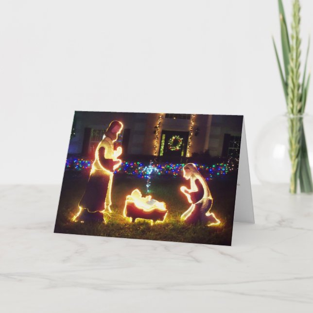 Tarjeta de Navidad del 9:6 de Isaías de la escena (Anverso)