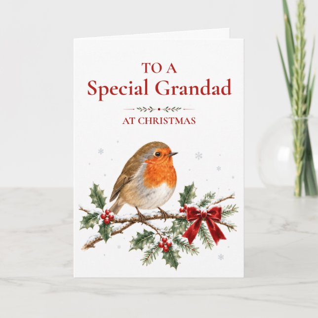 Tarjeta de Navidad del Abuelo Especial (Anverso)