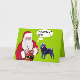 Tarjeta de Navidad del Affenpinscher