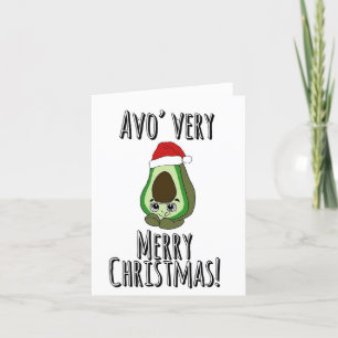 Tarjeta de Navidad del aguacate