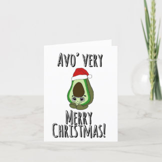 Tarjeta de Navidad del aguacate