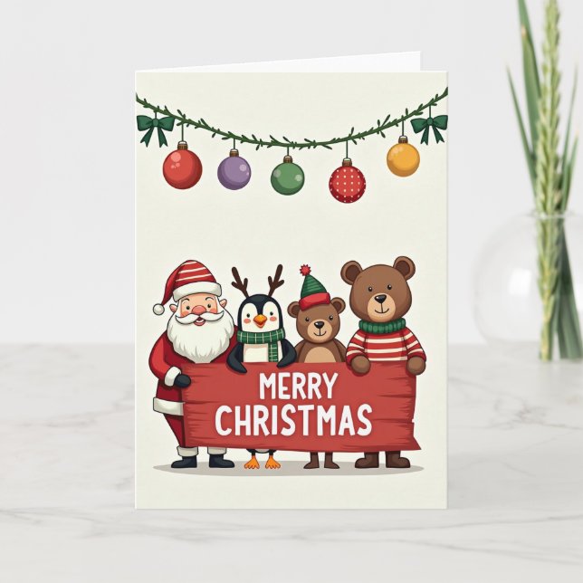 Tarjeta de Navidad del Anciano Alegre (Anverso)