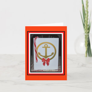 Tarjeta de Navidad del ancla - 1