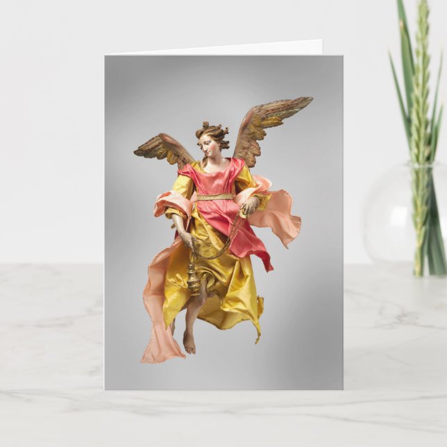 Tarjeta de Navidad del ángel (Anverso)