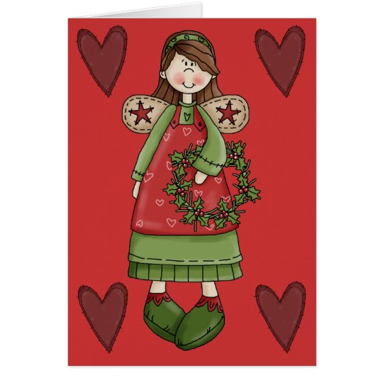 Tarjeta de Navidad del ángel por SRF