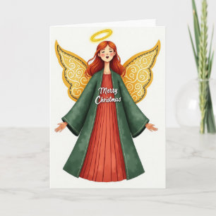 Tarjeta de Navidad del Ángel Sereno