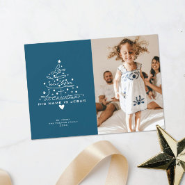 Tarjeta de Navidad del Árbol de Amor Fue Nacido