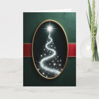 Tarjeta de Navidad del Árbol de la Estrella Radian