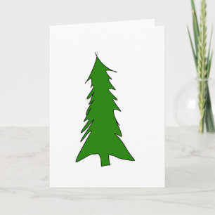 Tarjeta de Navidad del árbol de navidad