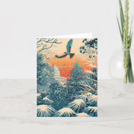 Tarjeta de Navidad del árbol de Navidad del Capito