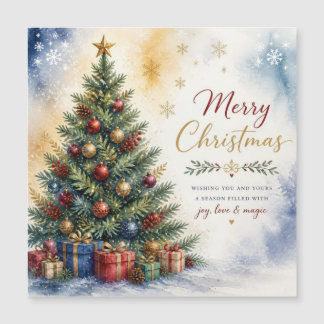 Tarjeta de Navidad del Árbol de Navidad Festivo