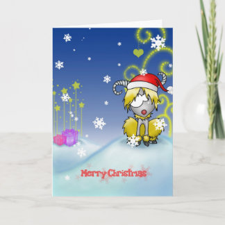 Tarjeta de Navidad del aries