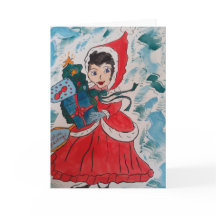 Tarjeta de Navidad del ayudante de Santa