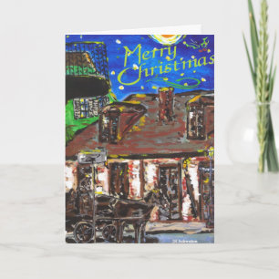Tarjeta de Navidad del barrio francés
