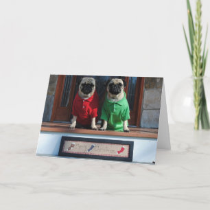 Tarjeta de Navidad del barro amasado