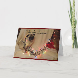 Tarjeta de Navidad del barro amasado