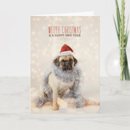 Tarjeta de Navidad del barro amasado