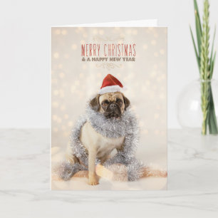 Tarjeta de Navidad del barro amasado