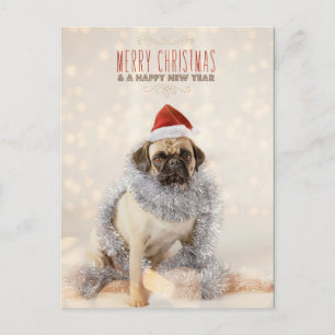 Tarjeta de Navidad del barro amasado