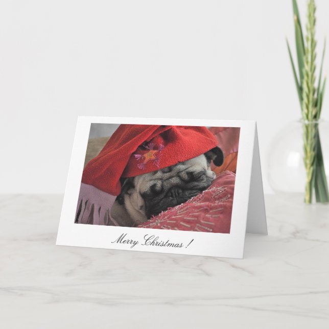 Tarjeta de Navidad del barro amasado (Anverso)