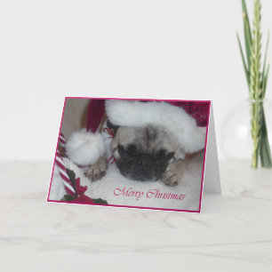 Tarjeta de Navidad del barro amasado