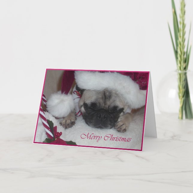Tarjeta de Navidad del barro amasado (Anverso)