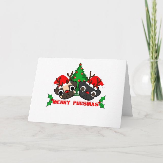Tarjeta de Navidad del barro amasado (Anverso)