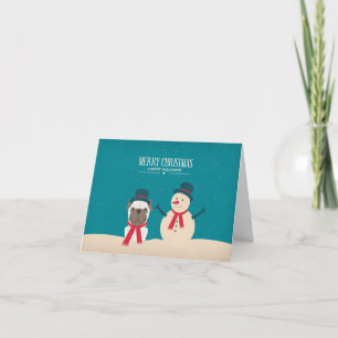 Tarjeta de Navidad del barro amasado del SNORT del