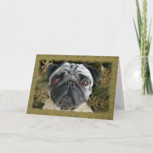 Tarjeta de Navidad del barro amasado - mirada en