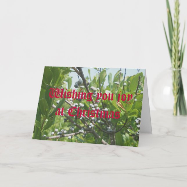 Tarjeta de Navidad del Bayberry (Anverso)