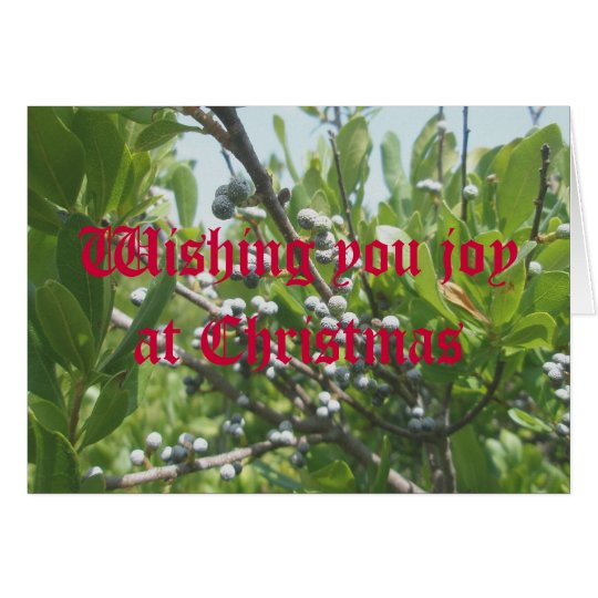 Tarjeta de Navidad del Bayberry