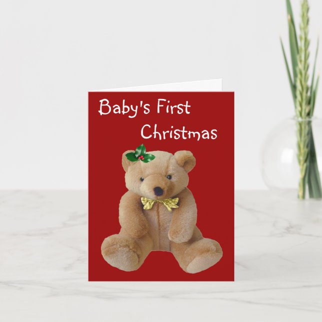 Tarjeta de Navidad del bebé (Anverso)