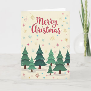 Tarjeta de Navidad del Bosque Caprichoso