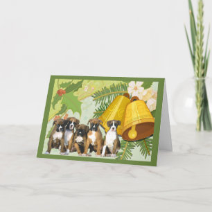 Tarjeta de Navidad del boxeador Belces