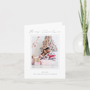 Tarjeta de Navidad del calendario 2027 de foto mod
