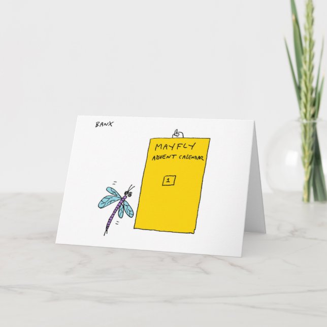 Tarjeta de Navidad del calendario del advenimiento (Anverso)