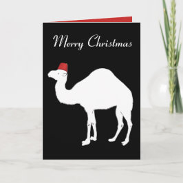 Tarjeta de Navidad del camello