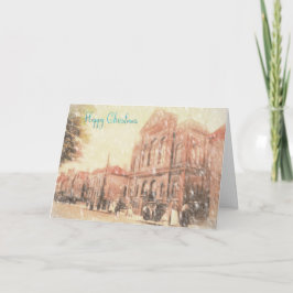 Tarjeta de Navidad del camino de Tamworth Victoria