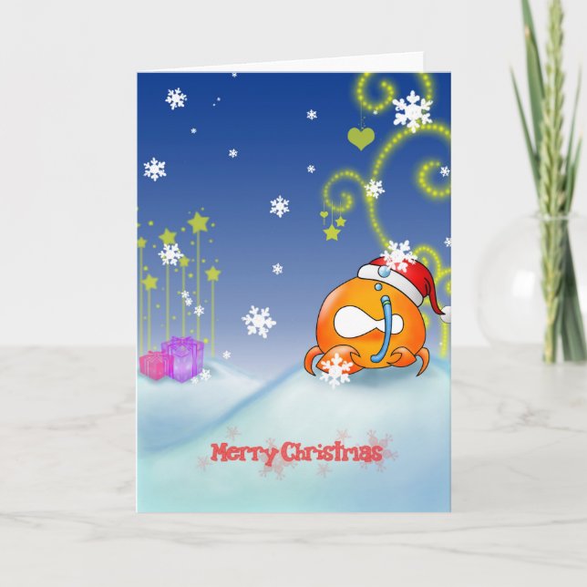 Tarjeta de Navidad del cáncer (Anverso)