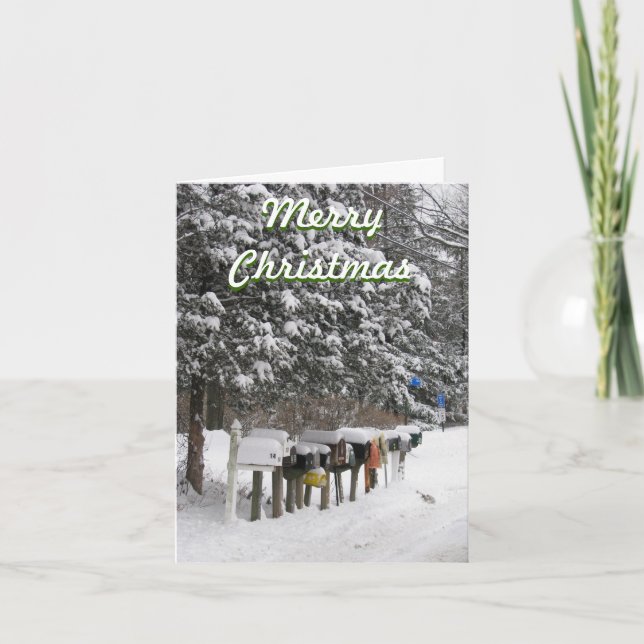 Tarjeta de Navidad del cartero (Anverso)