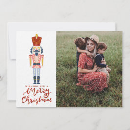Tarjeta de Navidad del Cascanueces Pastel