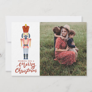 Tarjeta de Navidad del Cascanueces Pastel
