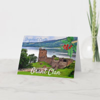 Tarjeta de Navidad del Castillo del Clan del Grant