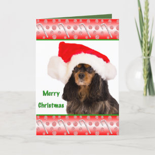 Tarjeta de Navidad del Cavalier King Charles