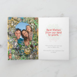 TARJETA DE NAVIDAD DEL CLÁSICO MAGO DE OZ - ¡PERSO