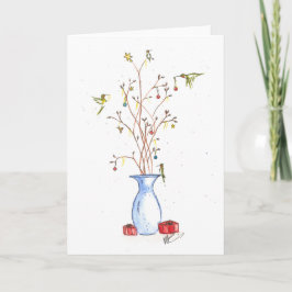 Tarjeta de Navidad del colibrí